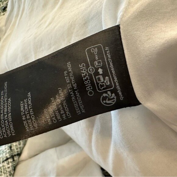 Anthropologie Maeve Tweed Vest Green with Black Plaid Pattern Size 14 - Picture 10 of 11